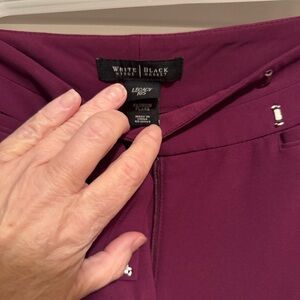 White House Black Market Burgundy Trousers